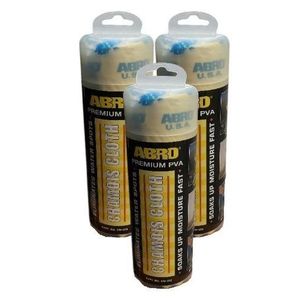 ABRO 3Pcs Of Premium PVA Chamois Cloth