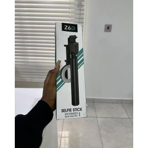 Z6D Wireless Selfie Stick Tripod With Bluetooth Remote, Fill Light & Mirror – 360° Rotating Phone Stand