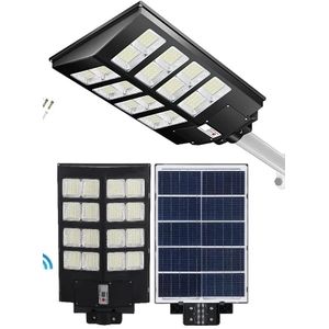 ESCLIGHTING Solar Street Lamp + Remote Control - 240W - Black