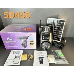 4G UBOX Dual Lens Solar PTZ Security Camera SD450