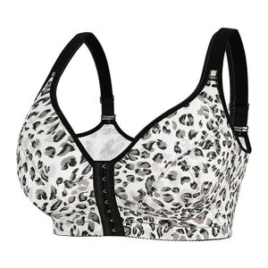 ONIBENZ 'Fierce & Free' Front-Hook Comfort Bra - Grey Leopard