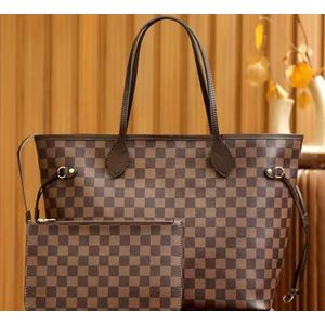 Ladies High Grade Check Tote Bag Women's Spacious Timeless High Quality Bag