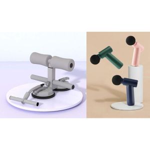 Sit Up Bar With Self Suction plus free mini massager 1 piece