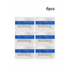 Rhome  Skin Care Transparent Soap – Kojic Acid Anti-Acne & Moisturizing Bar (6PCS Pack, 90g Each)