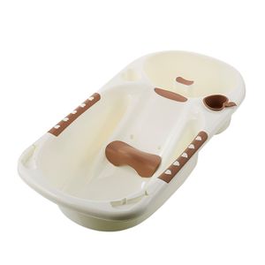 Baby Bathtub With Height Adjustment Seat, Water Bowl White