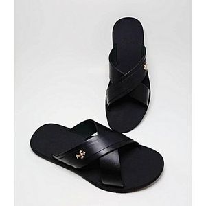Men's Cross Palm Slippers-black