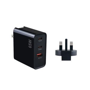Cic 65W GaN Quick Charger Travel Wall Charger Universal PD Adapter for MacBook iPad iPhone Compatible with QC3.0 Function