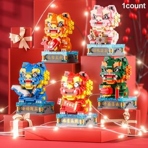China-Chic Xingshi Assembled Building Blocks Small Particles New Year Gift New Educational Toys Building Blocks Ornaments