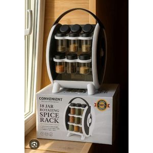 Fancy 18 Jar Rotating Spicy Rack