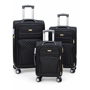 3 set Trolley luggage - BLACK