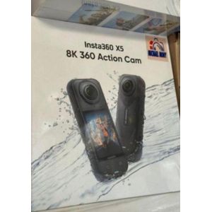 Insta360 X5 8K 360° Action Camera – Waterproof, Ultra HD Video, Stabilization & Touchscreen Display