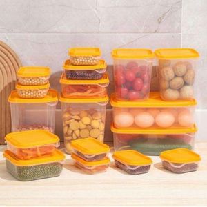 17pcs Unique Freezer Plastic Airtight Storage Containers