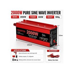 12V-2000Watt Pure Sine Wave Solar Inverter 