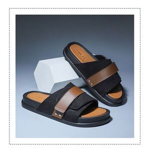 Mens Quality Leather Pam - Slippers Palm - Comfortable Slip-On