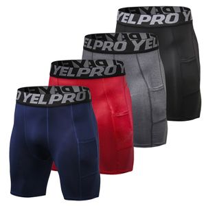 Sports Pants with Knee Pads 3/4 Compression Black Leggings Tights Mens Boys  Youth Pants Football Quick Dry Workout Leggings