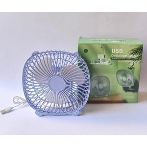 Portable USB Desk Quiet Strong Airflow Cooling Fan For Home And Office Blue