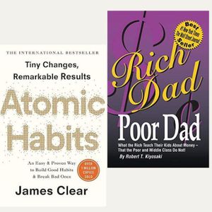 Atomic Habits – James Clear + Rich Dad Poor Dad – Robert Kiyosaki
