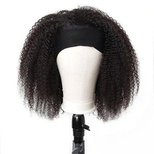 ISEE Hair Afro Kinky Curly Headband Wig