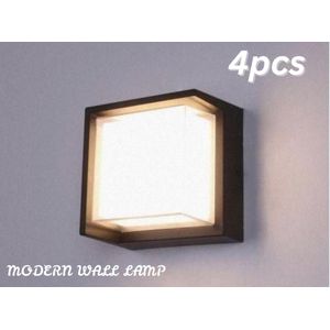 4PCS Modern Wall Bracket Lamp, LED Lamp for Living and Outdoor Spaces