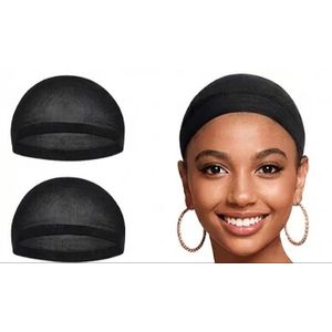 Hair Care Stretchy Wig Cap for Women – Soft Breathable Elastic Dome Cap, Comfortable Hair Covering Cap (2PCS)