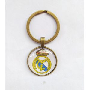 Real Madrid Soccer Logo Metal Keychain Holder Wall Home Decor