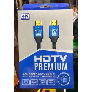 HDMI Cable - 4K 60Hz 18Gbps High-Speed 2.0 Braided HDTV Cable - 4K 60Hz HDR Video, 1080P HDCP Compatible With Ethernet Monitor, PS4 & PS3 HDTV 4K Fire/Netflix, Video Transfer.