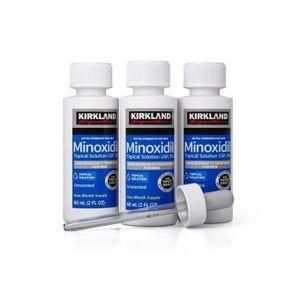 KIRKLAND Signature Minoxidil 5% Hair & Beard Growth With Applicator- 3 Bottles