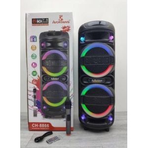 Avcrowns 10000w rechargeable 10" public address system with 1 wireless mic and Bluetooth function 