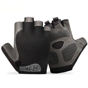 Cycling Shock Absorbing Anti- Gloves Fitness Weight Lifting Training Half-finger Gloves XL-M -L