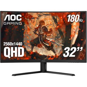 Aoc CQ32G4VE 32" Curved Ultra-Wide Gaming Monitor QHD 2560x1440, 1500R, 180Hz