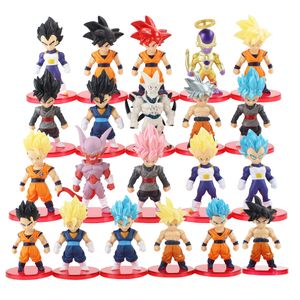 FUNKO Pop Dragon Ball Z Son Goku Gohan Vegeta Buu 10cm PVC Action Figures  Toys Car Decoration Collectible Model