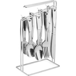 24 Pcs Cutlery Set 6 Each Of Spoons Fork Knife Fork