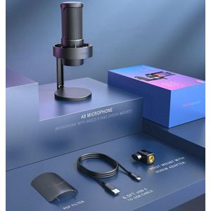 Fifine A8 Ampligame RGB USB Microphone For Podcast Youtube