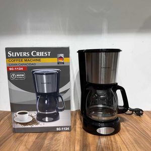 Slivers Criest coffee machine. Stainless Steel