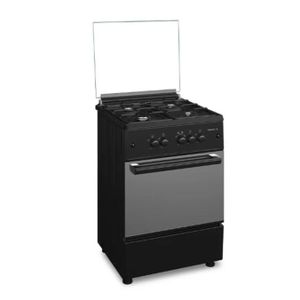 Maxi 6060 4-burner Basic Gas Cooker - Black