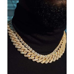 Original Quality Iced Out Cuban Link Gold Classic Steel Chain
