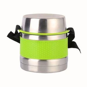 SMP 800ml Stainless Steel FOOD FLASK with INNER PLATE -HOT Lunch Flask