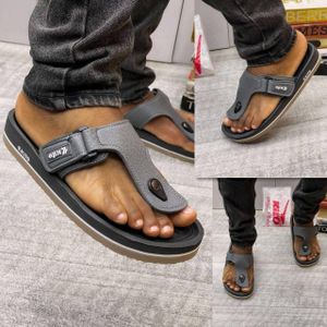 Kito Men’s Women’s Quality Palm Slippers – Grey Comfortable Casual Slippers Pam