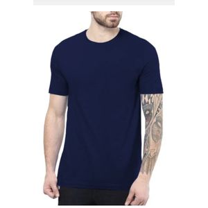 High Quality Plain White Round Neck T - Shirt