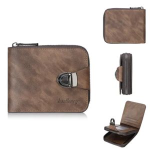 Men's Vintage Compact Zipper Wallet