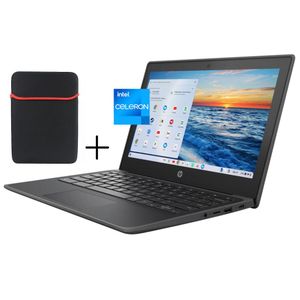 Hp CHROMEBOOK 11 G8 Education Edition Intel celeron 4GB RAM -32GB Storage 11.6-inch  Webcam Chrome OS+ LAPTOP POUCH