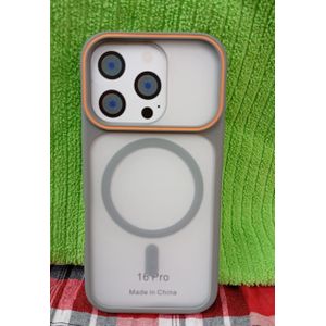 Armor Magnetic Shockproof Case For iPhone 16 Pro – Matte Translucent Back, Heavy Duty Camera Protection & MagSafe 