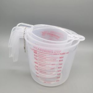 3pcs 250/500/1000ml Baking Liquid Measuring Cups PVC Scale Cup 