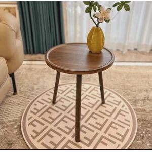 INCREDIBLE METAL AND WOOD SIDE TABLE/STOOL