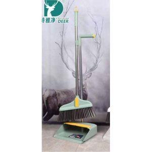 Dustpan/Long Packer & Brush Set of Handled Broom and Packer