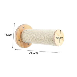 Generic Wall Mounted Cat Tree Wooden Shelves Climbing Hammock Set