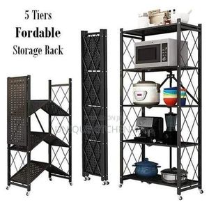 3 or 4 or 5-Tier Kitchen Foldable Storage Rack.