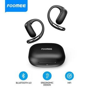 FOOMEE Open Ear Wireless Earbuds, BT6.0, Comfort & Clear Calls Sport-Design