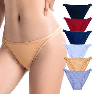 Fashion 6PCS/Set Cotton Women Sexy Panties Solid Ladies Underwear Low Rise  Briefs