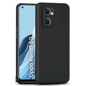 Oppo Reno 7 5g Silicone Back Cover Case black